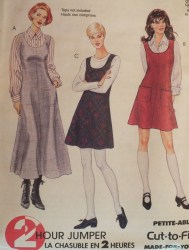 7885 McCalls 2 HR POCKET  A-JUMPER 2 LENGTHS BIAS OR NOT PATTERN 6-10 or 12-16 choice uncut
